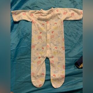 3 for $5 Vtg Kent Baby Pastel Pajama Outfit Footed Sleeper 6/9 m